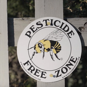 Pesticide Free Zone sign