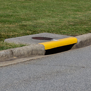 Curb storm drain